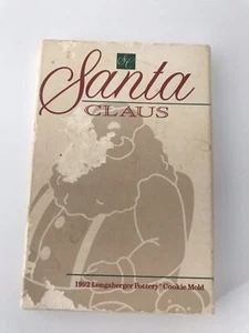 Longaberger Pottery Cookie Mold 1992 Santa Claus - Picture 1 of 6