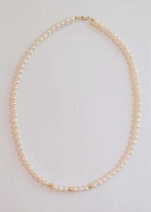 Collana Donna Kioto In Perle Coltivate Chiusura E Sfere Oro Giallo 1000A/7DISC - Foto 1 di 3