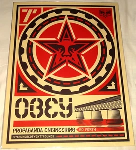 OBEY SHEPARD FAIREY OBEY X LEVI'S 7' GIANT STAR POSTER PRINT! MINT! SET #3 OF 4! - Picture 1 of 1