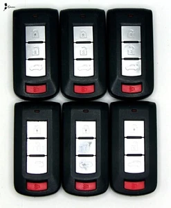 Lotx6 OEM Mitsubishi Lancer 2008-2018 Smart Key Remotes TESTED OUC644M-KEY-N - Picture 1 of 2