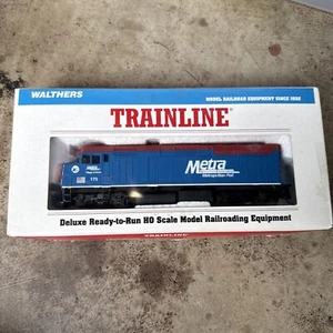 WALTHERS TRAINLINE HO EMD F40Ph CHICAGO METRA LOK #175 VILLAGE OF WORTH - Bild 1 von 6