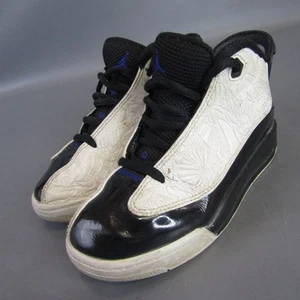 Jordan Dub Zero Zapatos de Baloncesto Tenis Jumpman Negro Blanco Azul Niños Talla 12C - Imagen 1 de 11