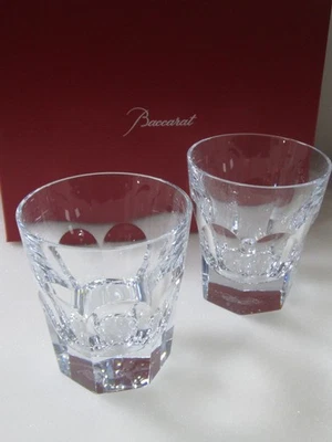 NUEVO PAR DE VASOS BACCARAT CRISTAL HARCOURT 1841 #2810591 NUEVO EN CAJA AHORRA $ F/SH Foto 1 de 4