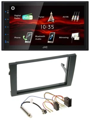 JVC USB Bluetooth MP3 DAB 2DIN Autoradio für Audi A4 B6 B7 2001-2008 ISO - Bild 1 von 4