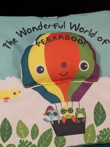 Melissa and Doug K’s Kids The Wonderful World of Peekaboo soft Book Baby - Picture 1 of 9