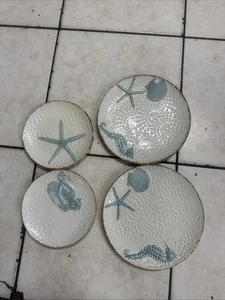 Botte cracker 4 pz-SABBIE BIANCHE-insalatiere da cena-costiera/nautica - Foto 1 di 6