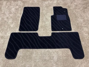 Toyota Land Cruiser 70 Series 5Seater Floor Mats Black Wave Japan Made 1990-1996 - Picture 1 of 4