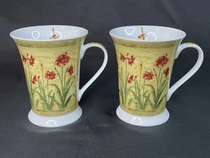 Juego de 2 tazas de té de café floral de porcelana PIMPERNEL International Ltd - Imagen 1 de 19