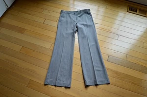 Theory Striped Wool Wide Leg Pants Size 4 Women - Picture 1 of 11