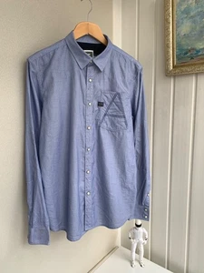 G-STAR RAW Langarm Hemd mit Schrittknöpfen Herren Größe M-L - Bild 1 von 9