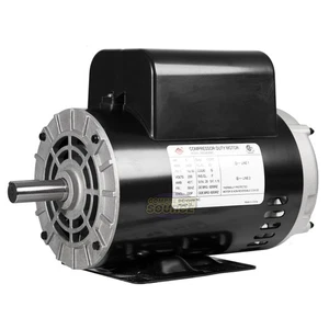5 HP Compressor Duty Electric Motor 230V 1 Phase 56HZ Frame 7/8" Shaft 3450 RPM - Picture 1 of 6