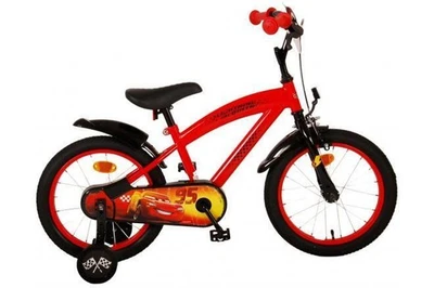 Disney Cars 16 Zoll Kinderfahrrad Rot 4-6 Jahre Fahrrad Hand/Rücktrittbremse - Bild 1 von 4