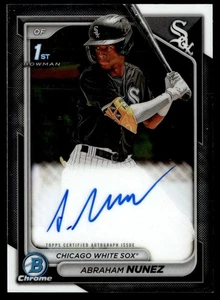2024 Bowman Chrome 1st Auto Abraham Nunez #CPA-ANZ - Picture 1 of 2