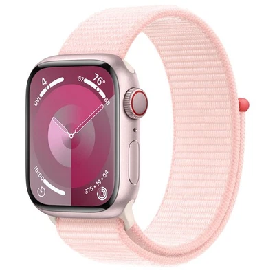 Apple Watch Series 9 45mm (Cellular) Aluminum Pink with Pink Sport Loop - Sealed - Image 1 of 2