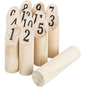 Alert Outdoor Holz Wurfspiel Rasenschach Garten Schach Kubb Schwedenschach - Bild 1 von 3