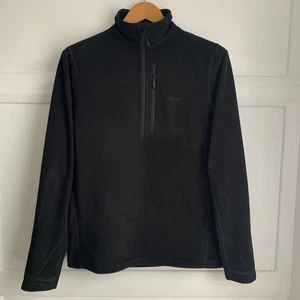 Rohan Microgrid Zip Neck Top Jacket Mens Small Black Fleece Hiking Walking - Picture 1 of 10