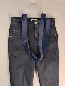 Guess Damen Jeans 30 Blau Hosenträger Skinny High Rise Solid Dark Wash Denim - Bild 1 von 13