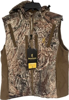 BROWNING WINDCUTTER WATERFOUL HOODED  VEST SIZE S NWT - Image 1 of 4