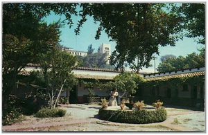 Casa de Adobe Southwest Museum Los Angeles Kalifornien Chrom Postkarte - Bild 1 von 2