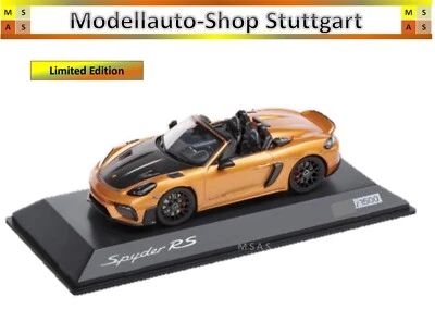 Porsche 718 (982) Spyder Rs - Nordica Oro - Edizione Limitata 1500 - Spark 1:43 - Immagine 1 di 3