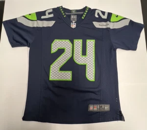 Nike On Field Marshawn Lynch #24 Seattle Seahawks blau Trikot Jugend Medium 10/12 - Bild 1 von 10