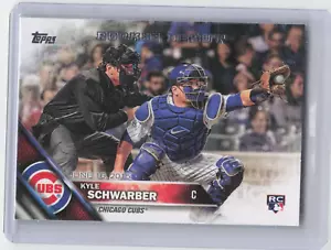 2016 actualización Topps Kyle Schwarber US138 novato debut RC Cubs - Imagen 1 de 2