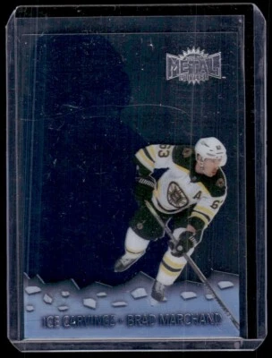 2021-22 Skybox Metal Universe Ice Carvings Brad Marchand #IC-4 Boston Bruins - Image 1 of 2