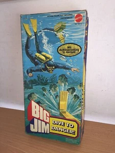 Mattel Big Jim DIVE TO DANGER Set #9915 in Box , 1976 Mancano piccoli pezzi - Picture 1 of 9