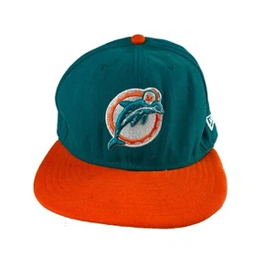 Cappello uomo Miami Dolphins Historic New Era 59Fifty arancione acqua aderente - 7 55,8 cm - Foto 1 di 9