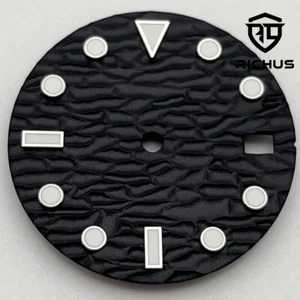 28.5mm Sterile Watch Dial Green Luminous Fit NH35 Movement Fit 3 O'Clock crown - Picture 1 of 7