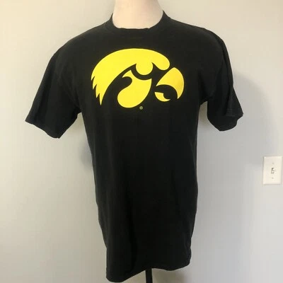 Винтажная футболка 90-х Game Day Iowa Hawkeyes графический художественный принт колледж L черная - Изображение 1 из 3