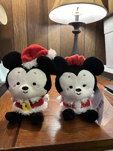 Disney Holiday Mickey & Minnie Magnetic Plush NWT Better Together Hallmark - Picture 1 of 5