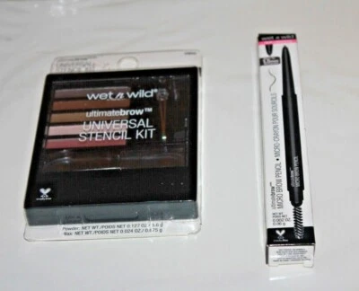 Wet N Wild Micro Brow Pencil Ash Brown #648A + Ultimate Brow #C985A Lot Of 2 New - Image 1 of 2
