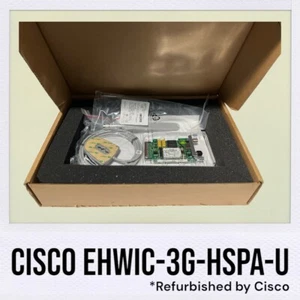 Tarjetas de interfaz WAN inalámbricas mejoradas de alta velocidad Cisco EHWIC-3G-HSPA-U-RF - Imagen 1 de 12