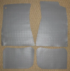 Grey Lloyd's NorthRIDGE Rubber 4pc Floor Mat Set for 1968-1972 Chevelle & Malibu - Picture 1 of 1