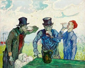 Druck oder Leinwand - Die Trinker (1890) von Vincent Van Gogh. - Bild 1 von 1