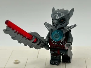 LEGO Wakz wolf minifigure Silver Armor Legends of Chima 70009 loc008 - Picture 1 of 6