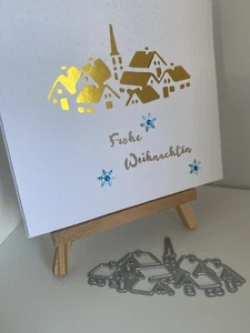 Stanze, Stanzschablone, Cutting Weihnachten Dorf 6,5 X 3cm - Bild 1 von 1