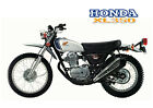 HONDA Poster Classic XL350 Motosport 1972 1973 1974 1975 Suitable to Frame