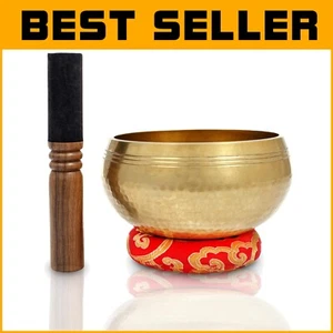 Elegant 6” Tibetan Singing Bowl Set - For Mindfulness and Emotional Wellness - Picture 1 of 6