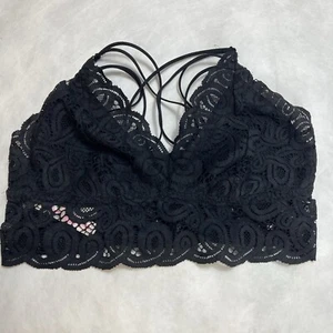 Victoria’s Secret Pink Bralette, Black, Lace, Size XL - Picture 1 of 10