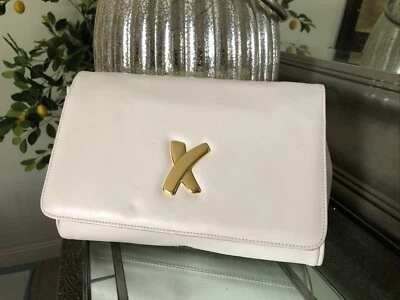 Bolsa tiracolo feminina Paloma Picasso couro off white marfim, Itália - Imagem 1 de 4