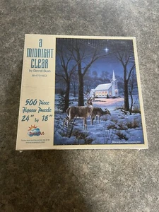Puzzle "A Midnight Clear" di Darrell Bush 500 pezzi 2001 24x18 (sigillato) - Foto 1 di 11