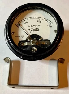 Vintage Triplett Model 233 AC Voltmeter, 0-300 Volts - Picture 1 of 2