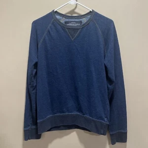 American Eagle Outfitters  Women's Denim Sweatshirt S Athletic Preppy Hipster - Picture 1 of 11