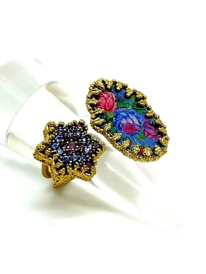 Anillo de cristal púrpura Michal Negrin para mujer. Foto 1 de 4