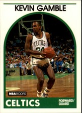1989-90 Hoops Boston Celtics Basketball Card #338 Kevin Gamble Rookie