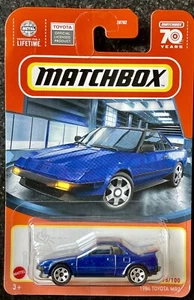 🔥Matchbox 2023 - 95/100 Blue 1984 Toyota MR2 Lights Down/Right Hand Drive🔥 - Bild 1 von 3