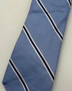 Lauren Ralph Lauren Silk Necktie Designer Blue Handmade - Picture 1 of 12