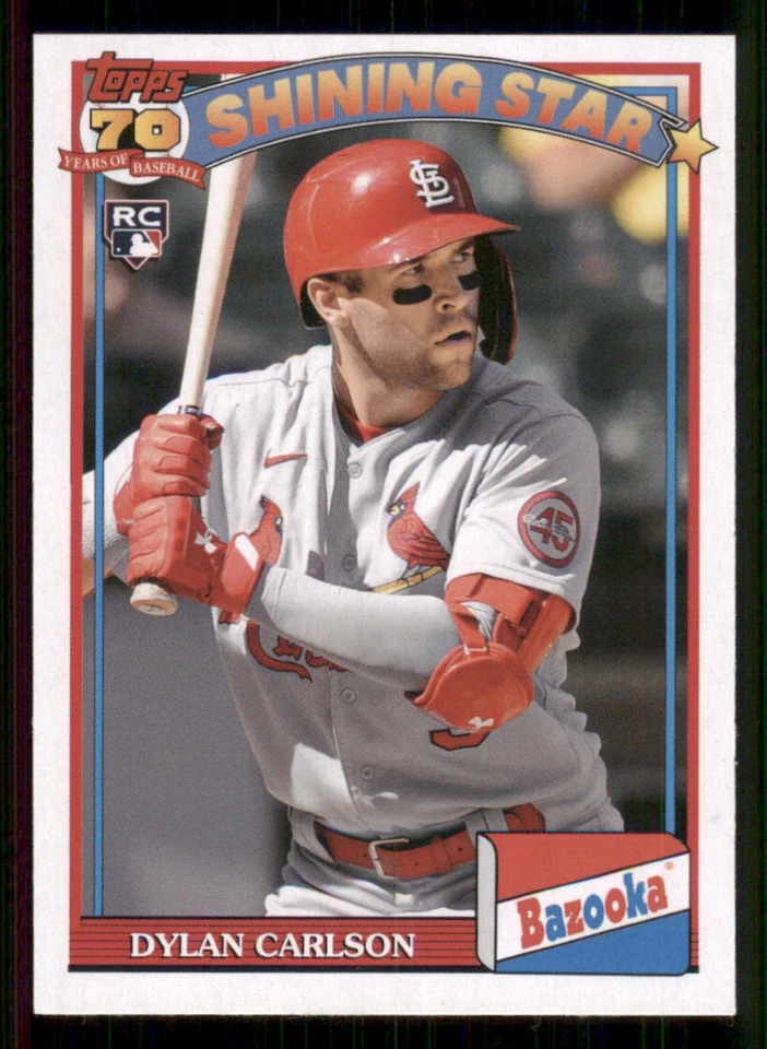 2021 Topps Archives '91 Bazooka Shining Stars #91BZ5 Dylan Carlson - Image 1 of 2